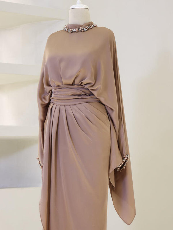 فستان سهرة ستان